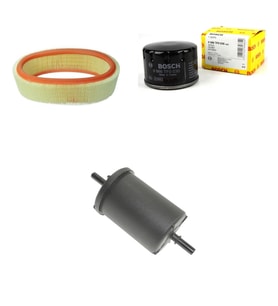 Bosch Filtre Bakım Seti Dacia Logan 1.6 90 Beygir Benzinli 2006-2011 Hava + Yağ f. + Yakıt Filtre Bosch