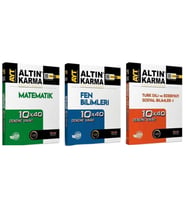 ALTIN KARMA YAYINLARI AYT MATEMATİK+FEN BİLİMLEİ + TÜRKDİLİ EDEBİYATI VE SOSYAL BİLİMLER 40'LI DENEM
