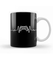 Gamer Heartbeat Video Game Lover 02 Kupa Bardak Porselen