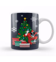 Freakazoid Around The Christmas Tree Kupa Bardak Porselen