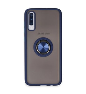 Galaxy A70 Kılıf Montreal Yüzüklü Kapak - Lacivert