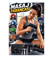 Eragon Şarjlı Masaj Tabancası – 4 Başlıklı, 6 Hız Kademeli, 3200 RPM Kablosuz Masaj Aleti