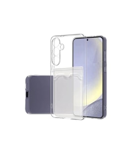 Samsung Galaxy S24 Fe Kılıf Kart Şeffaf Silikon - Şeffaf