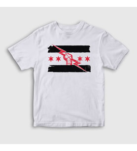 Presmono Unisex Çocuk Beyaz CM Punk Logo WWE T-Shirt 434779tt