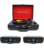 Ahşap Nostaljik Pikap Müzik Çalar Bluetooth & Hoparlörlü Gramofon 33/45/78 Devir Taş ve Plastik Plak Çalar