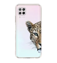 Huawei P40 Lite Uyumlu Kaplan Desenli Şeffaf Telefon Kılıfı