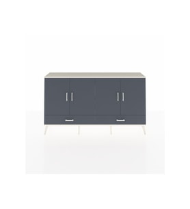 Arges Konsol 6 Raflı 2 Çekmeceli 4 Kapaklı 176x30x99 Aytaşı-Antrasit