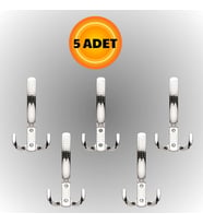 Uzun Noktalı Metal Askı Şık Portmanto Askılık Dolap Mobilya Askısı (vidalar Dahil)(5 ADET)