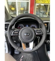 Kia Sportage 2020-2024 Araca Özel Direksiyon Kılıfı (NOKTA DÜZ) (Siyah)