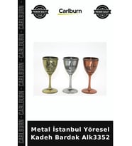 Özel Üretim Hediyelik Hatıra Bar Koleksiyon Metal İstanbul Yöresel Kadeh Bardak Alk3352