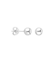 Top Gümüş Küpe 4 Mm
