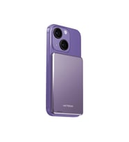iXTECH 5000 mAh MagSafe Powerbank – 20W PD Hızlı Şarj ve 15W Kablosuz Şarj Destekli – Lila