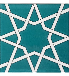 Armada Çini 20x20 Cm SP 94 Yıldız Kütahya Çinisi Selçuklu Çini Karo