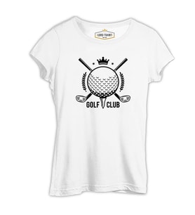 Golf Kulübü - Golf Club Beyaz Kadın Tshirt