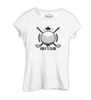 Golf Kulübü - Golf Club Beyaz Kadın Tshirt