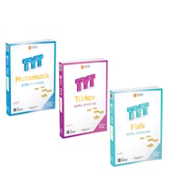 Üç Dört Beş TYT Fizik TYT Matematik TYT Türkçe Soru Bankası 3 Kitap Set
