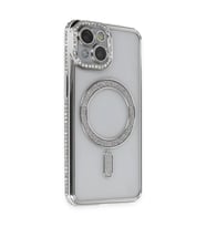 13 Kılıf Joke Simli Magneticsafe Kılıf - Gümüş