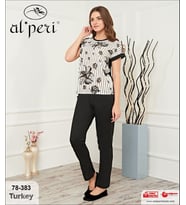 Alperi 78-383 Kısa Kol Bayan Pijama Takımı