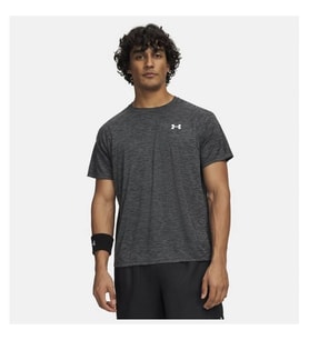 UNDER ARMOUR Ua Tech Textured Ss Siyah Erkek T-Shirt 1382796-001