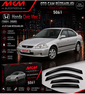 Honda CİVİC Vtec 2 (2001-2005) 4'lü Mugen Cam Rüzgarlığı