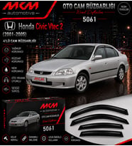 Honda CİVİC Vtec 2 (2001-2005) 4'lü Mugen Cam Rüzgarlığı