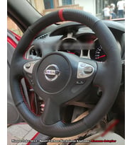 Nissan Juke 2011-2015 Araca Özel Direksiyon Kılıfı (NOKTA KARBON YÜZÜKLÜ)