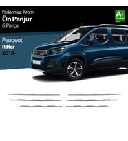 Peugeot Rifter Uyumlu Krom Ön Panjur 6 Parça. 2019 Ve Üzeri