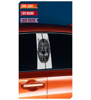 Araç Kapı Direk Kaplama Folyosu Rahibe Desenli (Sağ Sol Takım) (2 Adet) - 22x50 (Çok Renkli)