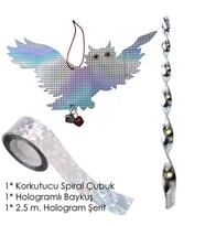Kovmatik Balkon ve Bahçe İçin Hologramlı Kuş Uzaklaştırıcı Set