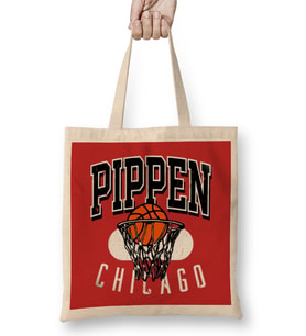 Vintage 90's Basketball Chicago Bulls Pippen Bez Çanta Uzun Saplı