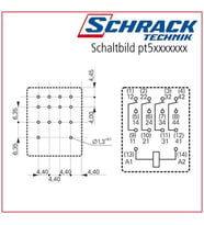 PT570730 230VAC 4 C/O 6A 14pin Endüstriyel Röle