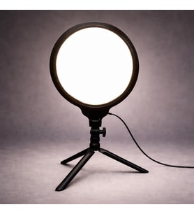 Halka Işık 8.4 inç (21.5cm) 180cm Kablolu Stüdyo Işığı Ürün ve Görsel Fotoğraflama Işığı Fotoğraf Makinesi Kamera Youtuber Twich Ring Light Yayıncı Işığı (HP260 8.4inç Siyah)