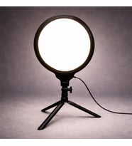 Halka Işık 8.4 inç (21.5cm) 180cm Kablolu Stüdyo Işığı Ürün ve Görsel Fotoğraflama Işığı Fotoğraf Makinesi Kamera Youtuber Twich Ring Light Yayıncı Işığı (HP260 8.4inç Siyah)