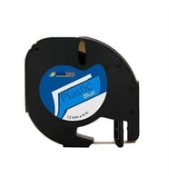 DYMO LETRATAG MUADİL PLASTİK ETİKET MAVİ 12MM X 4 METRE