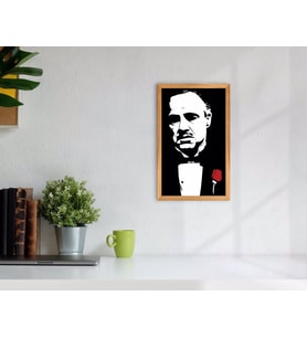 BK Home Godfather Baba Tasarımlı Dekoratif Retro Ahşap Tablo-20