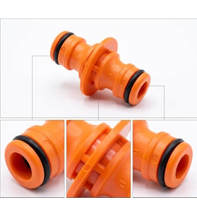 Yönlü Otomatik Hortum Bağlantı Adaptörü - Çift Taraflı Erkek Hızlı Eklem Plastik Hortum Konnektörü (1/2", 5/8", 3/4" Uyumlu)