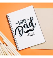 Süper Baba Tasarımlı Defter Kişiye Özel