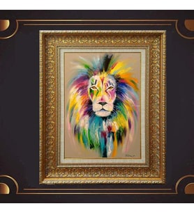 Gold Altın Kalın Çerçeveli Paspartulu Tablo vk300