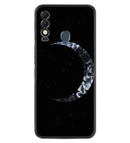 Tecno Spark 8T Kılıf Silikon Desen Özel Seri Yalnız Ay 1744