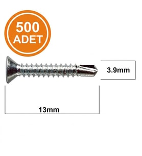 STD 3.9X13 YHB MATKAP UÇLU VİDA MS AKILLI VİDA 500 ADET