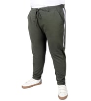 Mode XL Büyük Beden Eşofman Altı DarPaça Stripe 22509 Haki