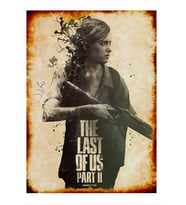 The Last Of Us Part 2 Desenli Ahşap Tablo 35cm X50cm