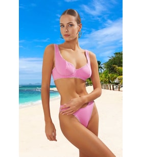 Bikini Takımı Esnek Kumaş Plaj Ve Havuz İçin Yaz Koleksiyonu Şık Detaylı (Çok Renkli)