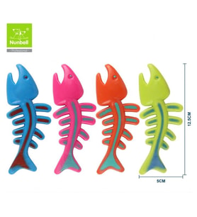 Nunbell Kauçuk Balık Köpek Diş Kaşıma Oyuncağı 12 cm (1 Adet)