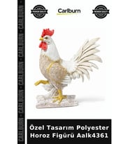 Özel Üretim Dekoratif Biblo Salon Aksesuar Ev Figür Özel Tasarım Polyester Horoz Figürü Aalk4361