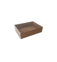 Asetat Kapaklı Karton Kutu 9x12x3 CM (25 Adet)  Kraft