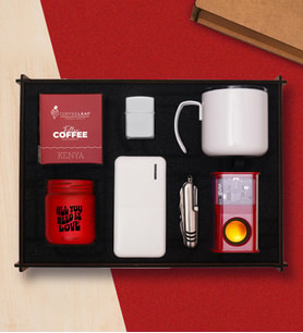 Premium Hediye Seti, 10000mh Powerbank, RGB Bluetooth Hoparlör, Çelik Termos Bardak, Çakmak, Çok Fonksiyonlu Çakı, Mum, Fitre Kahve