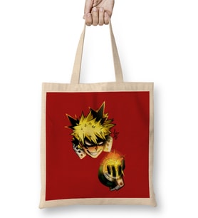 My Hero Academia Bakugou Faces Bez Çanta Uzun Saplı
