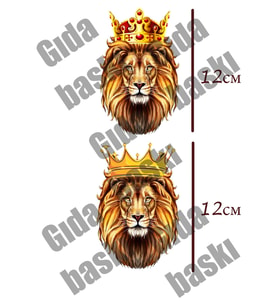 Yenilebilir Şeker Kağıt Aslan Temalı Pasta Süsleme