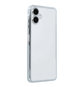 Samsung Galaxy A06 Kılıf Razer Lensli Silikon - Gümüş
